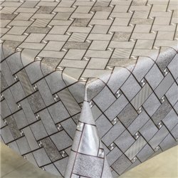 Клеенка 1,40*20м рулон золото-серебро 188G-S