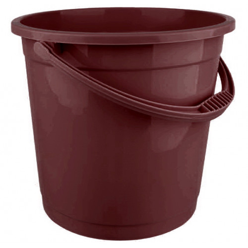 Ведро 12л R цветное без крышки коричневый