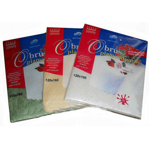 Скатертина тефлон 120х160 мк5  2613 білий