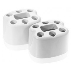 Стакан для зубных щеток UR-3156 белый