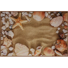 Коврик Таба 57х90 бежевый песок 