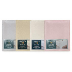 Скатерть 140х180  7D стандарт ткань однотонная шикарные расцветки 1903