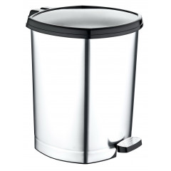 Ведро с педалью OZER-D-004-х13 Metalic 6л однотонный