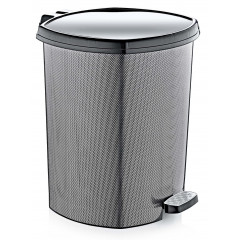 Ведро с педалью OZER-D-004-х158 Metalic 6л карбон