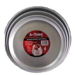 Противни 0768 набор 3шт алюминиевые круглые 