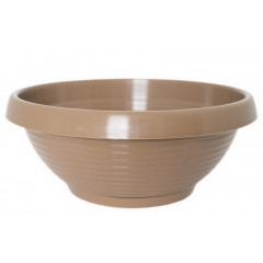 Вазон Лотос 240 с подставкой капучино