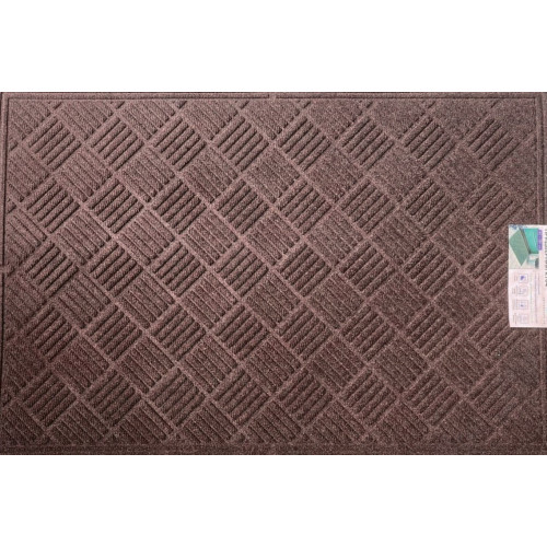 Коврик резина К-704  120х80 ворс коричневый