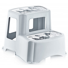 Табурет-лесенка OZER-B-004 2 ступеньки Орхидея белый