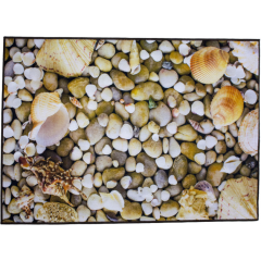 Килимок Таба 57х90 коричневий камінці