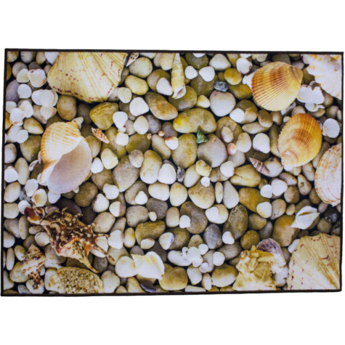 Коврик Таба 57х90 коричневый камни