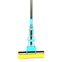 Швабра 1-й отжим 6110 хром телескоп серо-бирюзовый