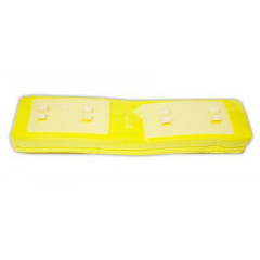 Запаска на швабру бабочка лягушка M03 желтая мягкая Сток 27см белое крепление 2