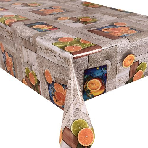 Клеенка Glossy 1,37*20м рулон 3-х шаровая на тканевой основе MA-5392