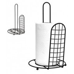 Держатель для бумажных полотенец R88753 стойка круглый черный 16см