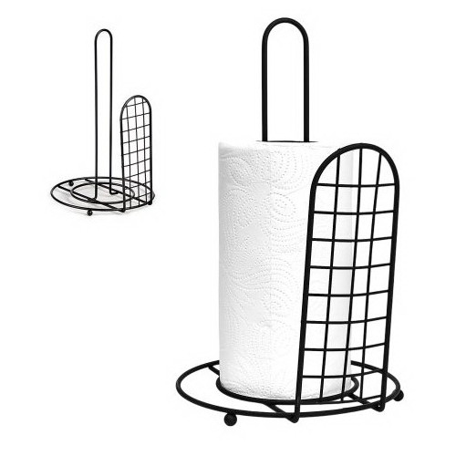 Тримач для паперових рушників R88753 стійка круглий чорний 16см