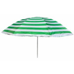 Зонт пляжный с наклоном d1,8м серебро МН-0035-MIX Полоска зеленый в чехле