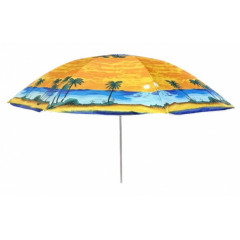 Зонт пляжный с наклоном d1,8м серебро МН-0035-MIX Пальмы в чехле