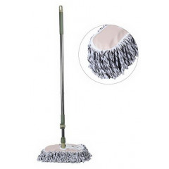 Швабра Натирач бавовна R101114 телескоп ручка хром 170см
