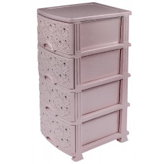 Комод Ажур Ефе ЛЮКС 4-яр пудра