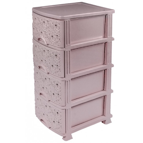 Комод Ажур Ефе ЛЮКС 4-яр пудра