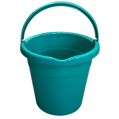 Ведро 11л R цветное мерное с носиком бирюза