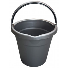 Ведро 11л R цветное мерное с носиком металлик 