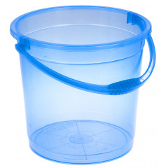 Відро 10л R прозоре без кришки блакитний