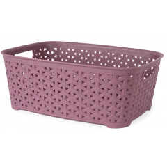 Корзина без крышки  4,7л темно-пудровий