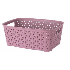 Корзина без крышки  1,6л темно-пудровый