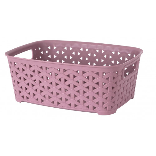 Корзина без крышки  1,6л темно-пудровый