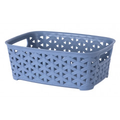 Корзина без крышки  1,2л серо-голубой