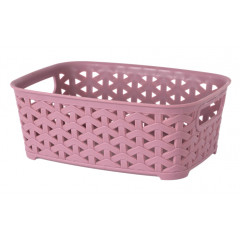 Корзина без крышки  1,2л темно-пудровый