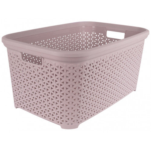 Кошик без кришки з рамкою 50л пудра