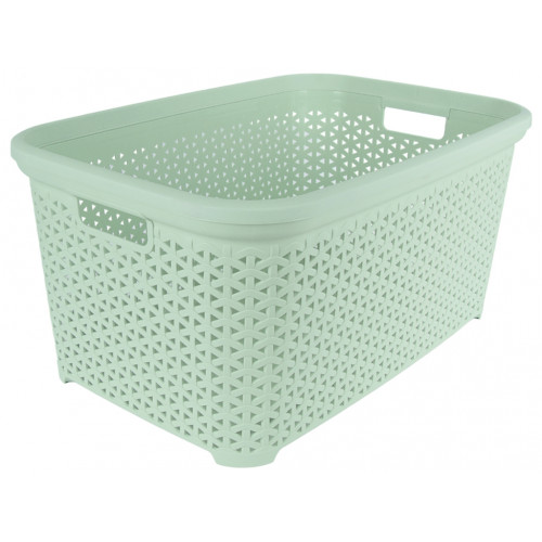 Кошик без кришки з рамкою 50л світло-фісташковий