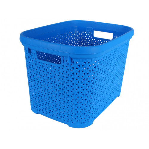 Кошик без кришки з рамкою 30л блакитний
