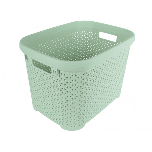 Кошик без кришки з рамкою 30л світло-фісташковий
