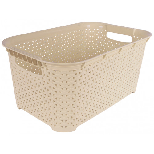 Кошик без кришки 26л бежевий