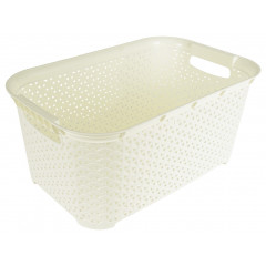 Корзина без крышки 26л молочный