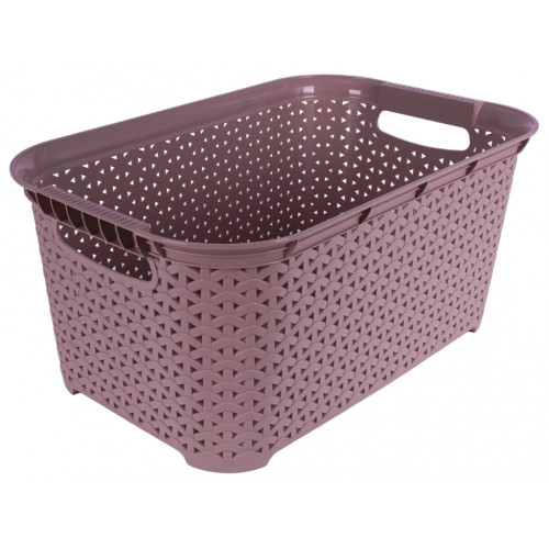 Кошик без кришки 26л темно-пудровий