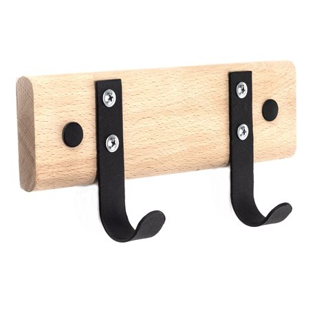 Вішалка настінна на дереві 2 гачки...