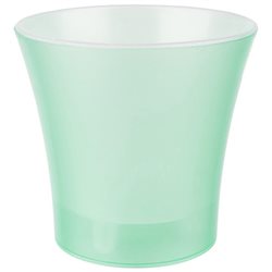 Вазон орхідея Кс 120 зі вставкою зелений прозорий