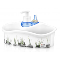 Дозатор набор для жидкого мыла OZER-D-061-X04 с подставкой Камни
