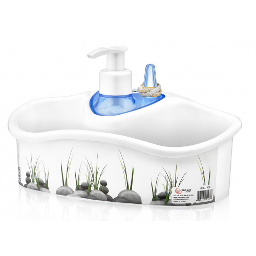 Дозатор набір для рідкого мила OZER-D-061-X04 з підставкою Каміння