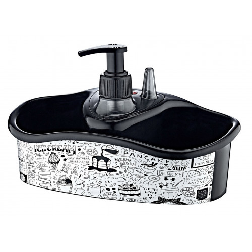 Дозатор набір для рідкого мила OZER-D-061-X137 з підставкою Ice cream білий