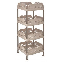 Етажерка квадратна 4-яр 5161 02 34х34х84см бежевий