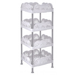 Етажерка квадратна 4-яр 5161 02 34х34х84см білий