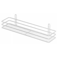 Полка прямая 1-яр металл 25см ПП-25131 белая 3-х контурная