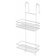 Полка прямая 2-яр для душевой кабины 25см ДК-25231 белая