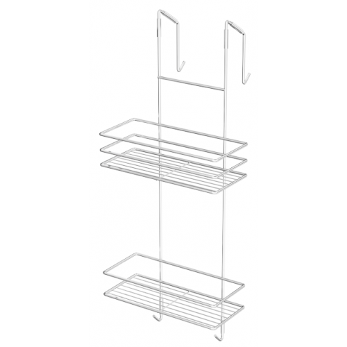 Полка прямая 2-яр для душевой кабины 25см ДК-25231 белая