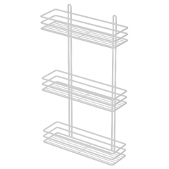 Полка прямая 3-яр металл 35см ПП-35331 белая 3-контурная